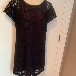 Club Monaco lace and leather dress
